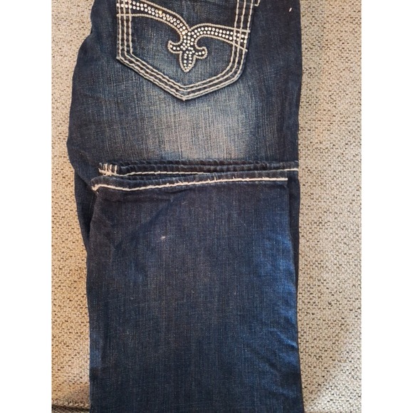 Rock Revival Jeans Liz Easy Boot Stretch Rhinestones Women Size 34 - Picture 5 of 11